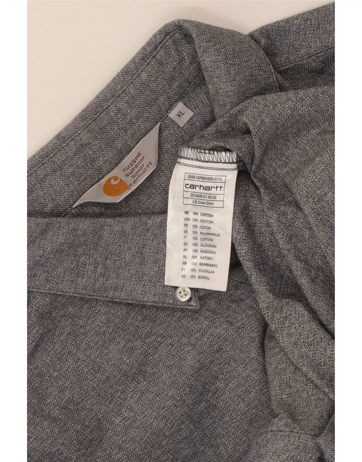 Мужская рубашка Carhartt XL серая, хлопок