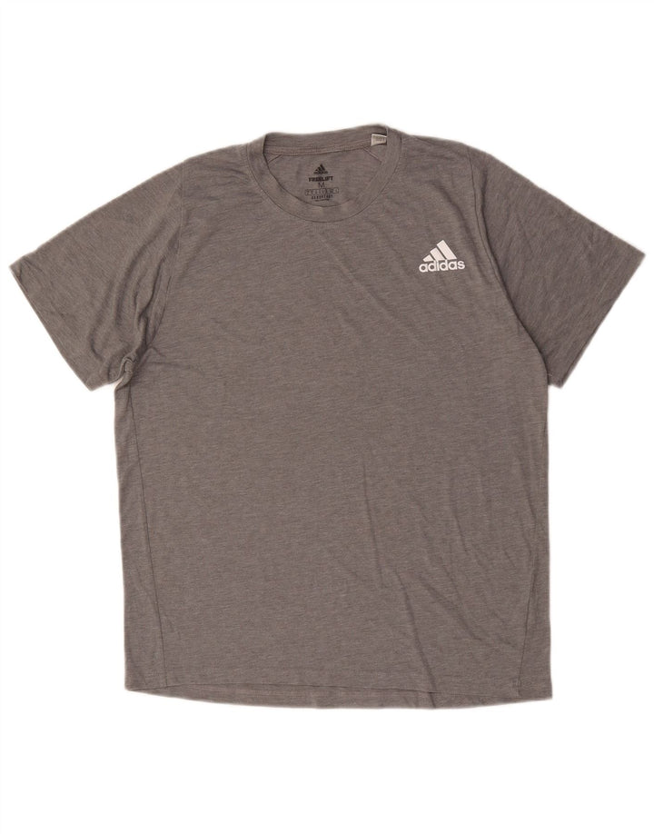Мужская футболка Adidas Aeroready Top среднего серого цвета