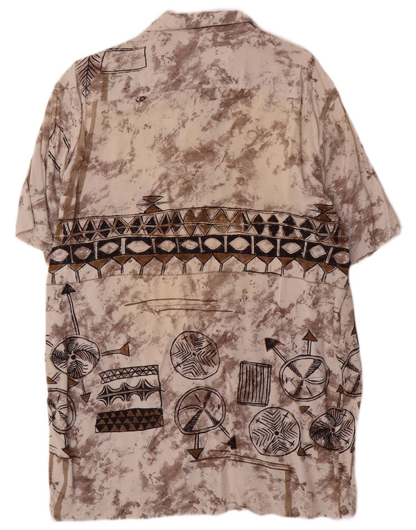 Tipo' S Mens Abstract Pattern Short Sleeve Shirt Large Multicoloured