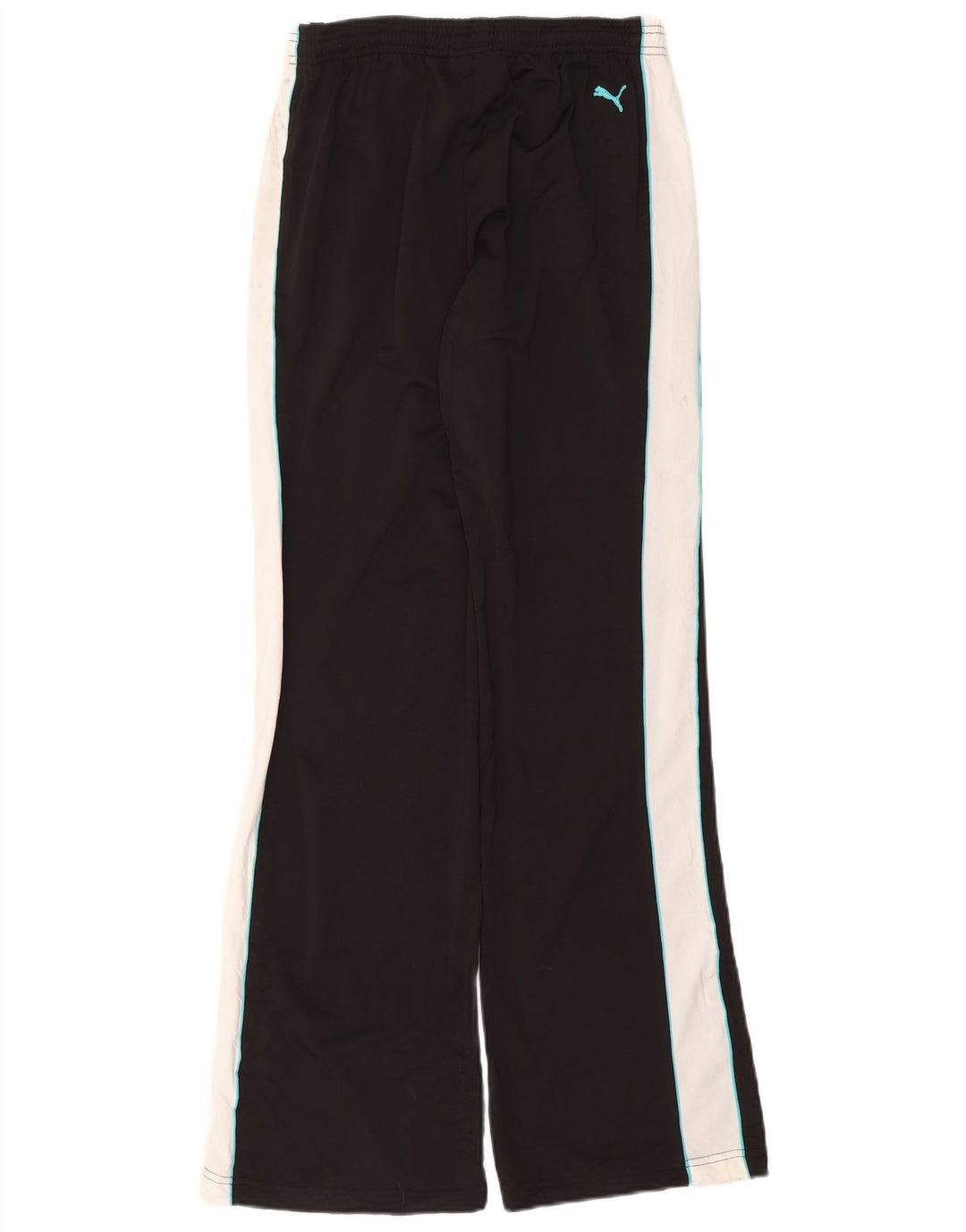 Женские спортивные брюки PUMA UK 14, большие черные полиэстер с цветными блоками
