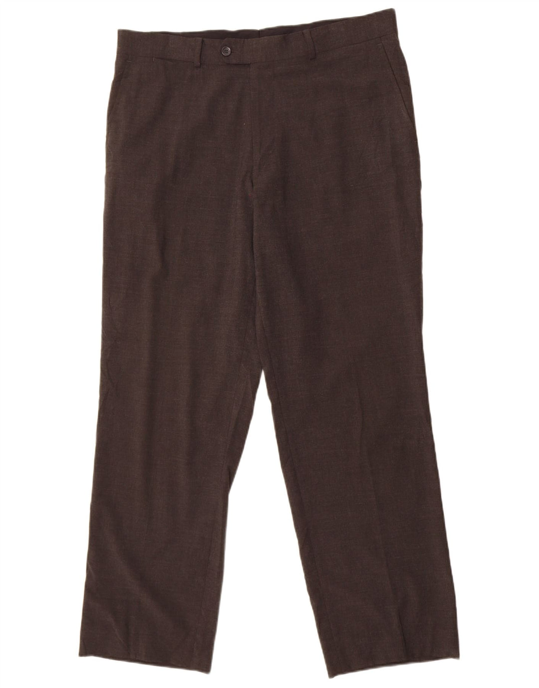 Мужские прямые костюмные брюки Zara EU 46 XL W36 L29, серый полиэстер