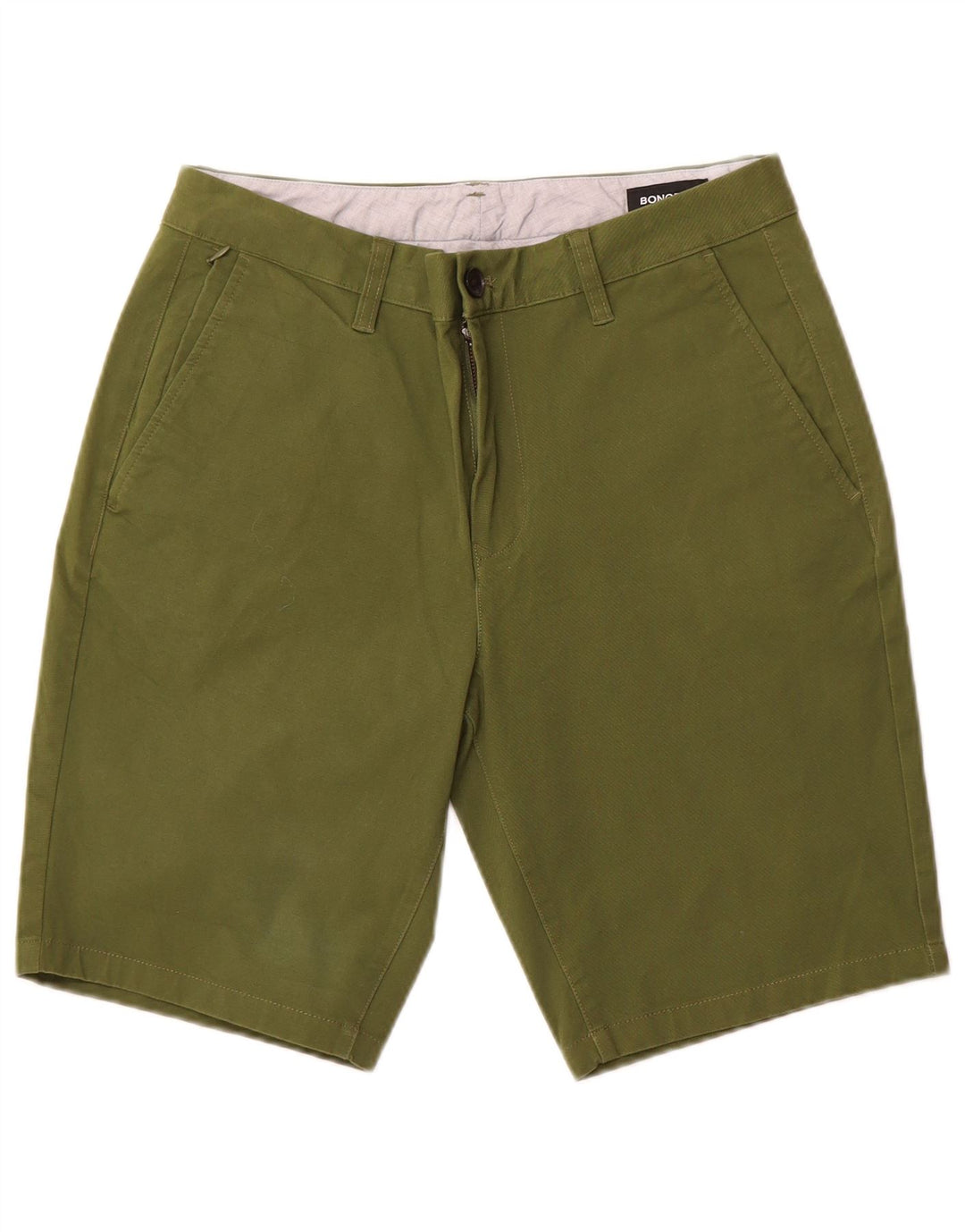 Мужские шорты чинос BONOBOS W31, хлопок среднего зеленого цвета