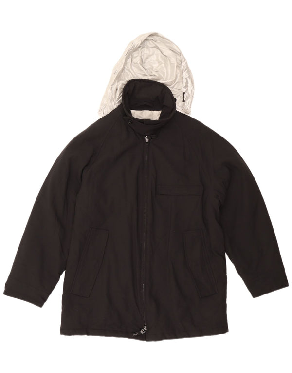 Мужская ветровка Allegri с капюшоном UK 40, большая, черная, с цветными блоками