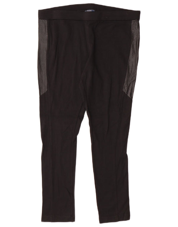 Женские леггинсы Chaps UK 16, большие черные вискозы с цветными блоками