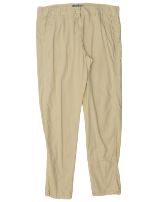 Женские узкие брюки чинос Marks & Spencer UK 12 Medium W32 L29 Желтые