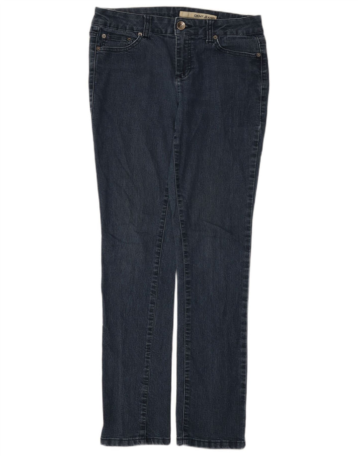 Женские узкие джинсы Dkny US 8, средние W30 L31, темно-синие, хлопок
