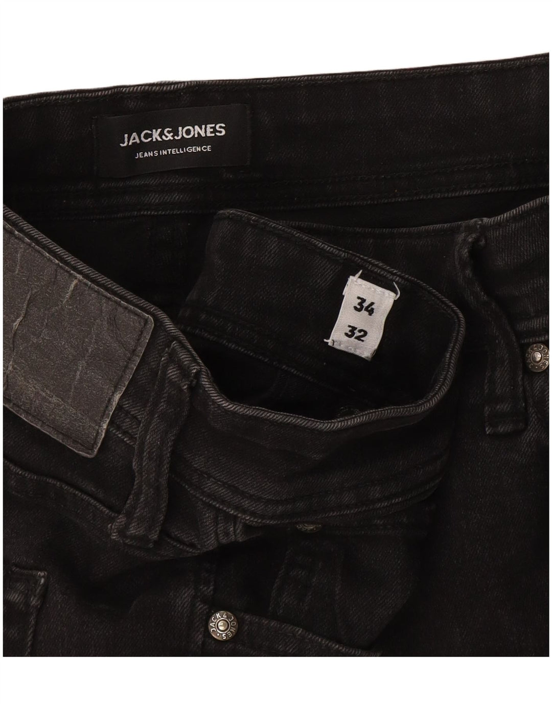 Мужские узкие джинсы Jack & Jones GLENN W34 L32, серый хлопок