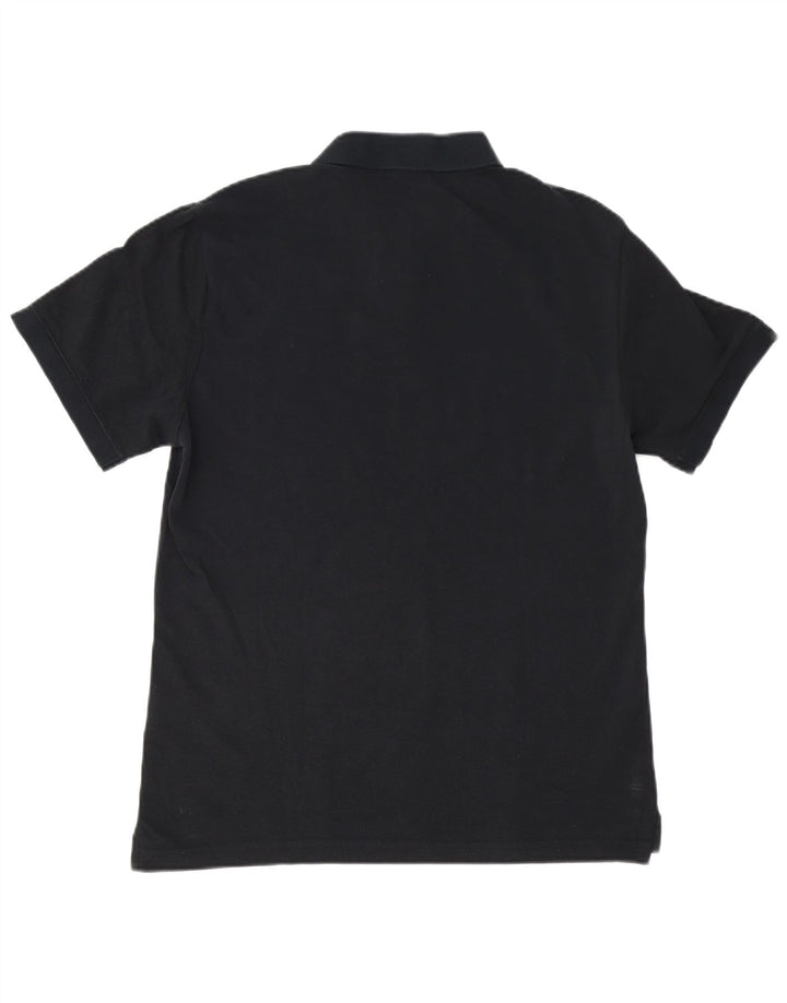 Мужская рубашка-поло Nike среднего размера, черная, хлопок