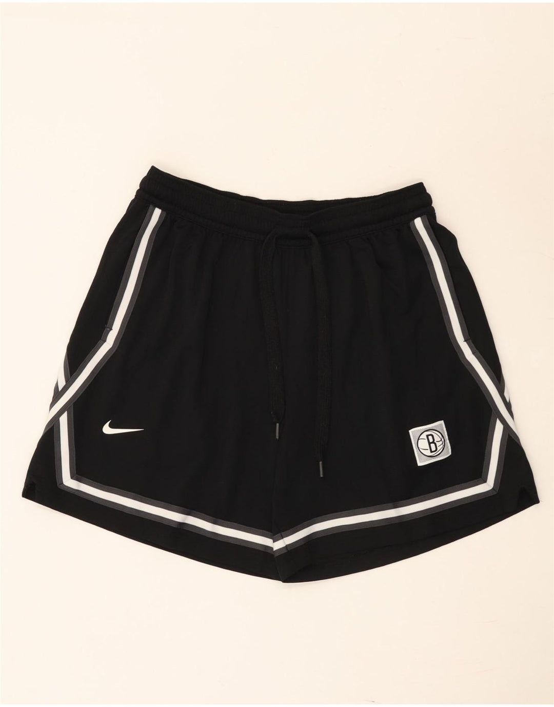Мужские спортивные шорты Nike Brooklyn Nets, большие черные полоски