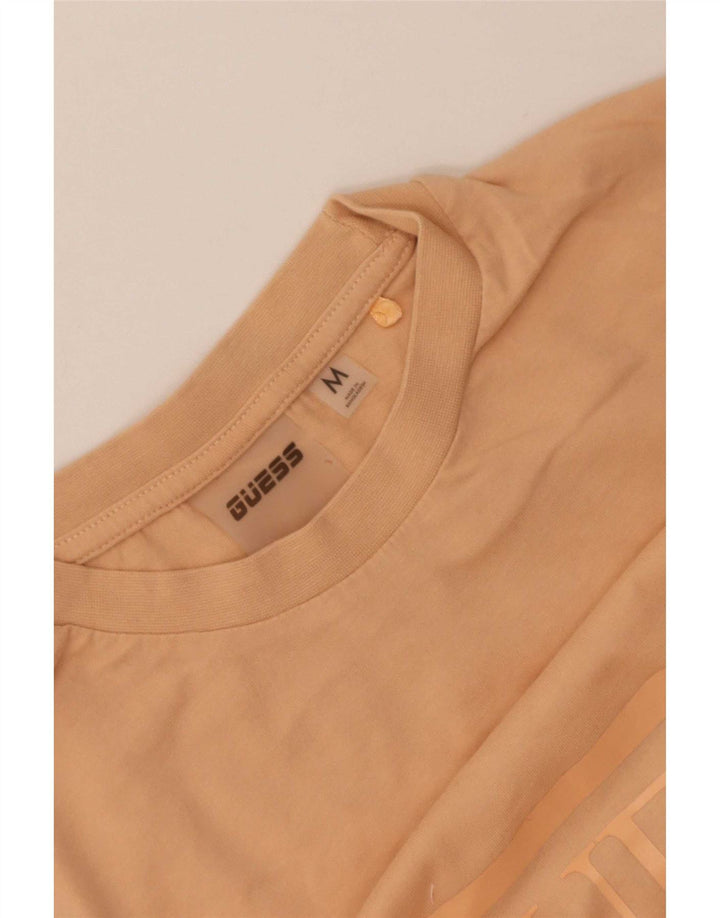 Женская укороченная футболка с рисунком Guess UK 12, средний оранжевый цвет