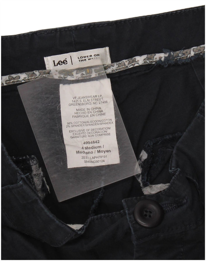 Женские капри с заниженной талией Lee, размер США 4, маленький W28 L20, темно-синий, хлопок