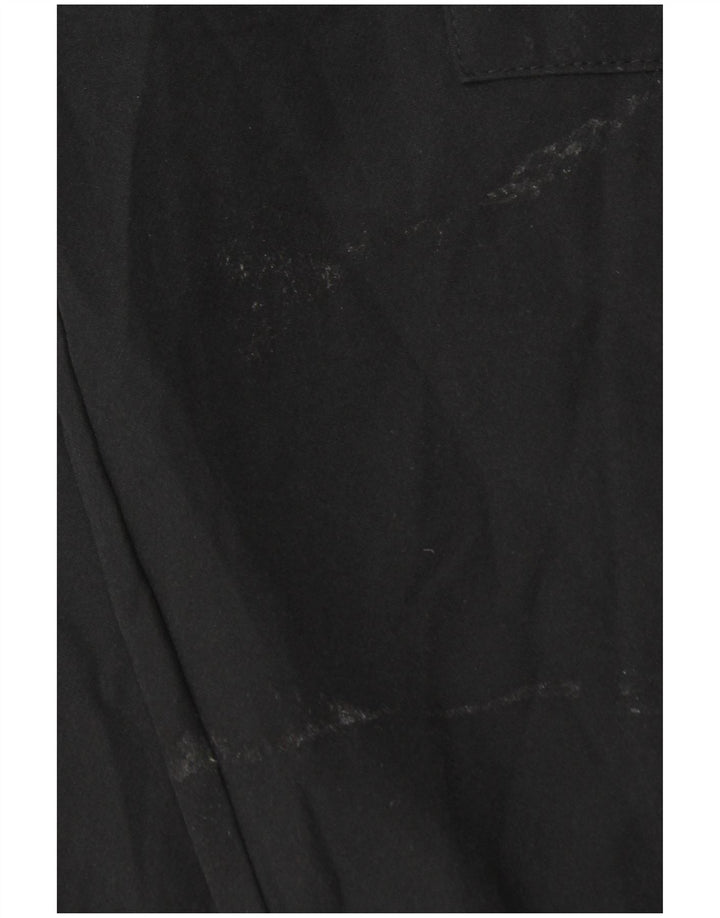 Женские укороченные брюки-карго Zara W26 L25, черный полиэстер