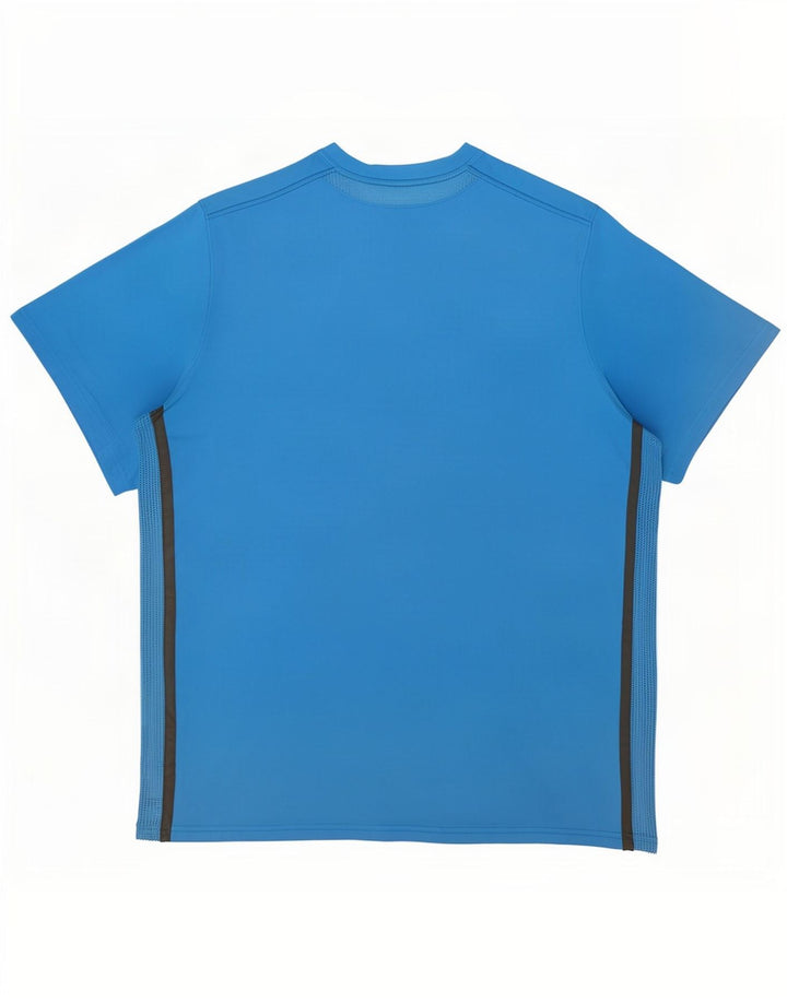 Мужская футболка Nike Dri Fit 2XL, синяя, полиэстер с геометрическим рисунком