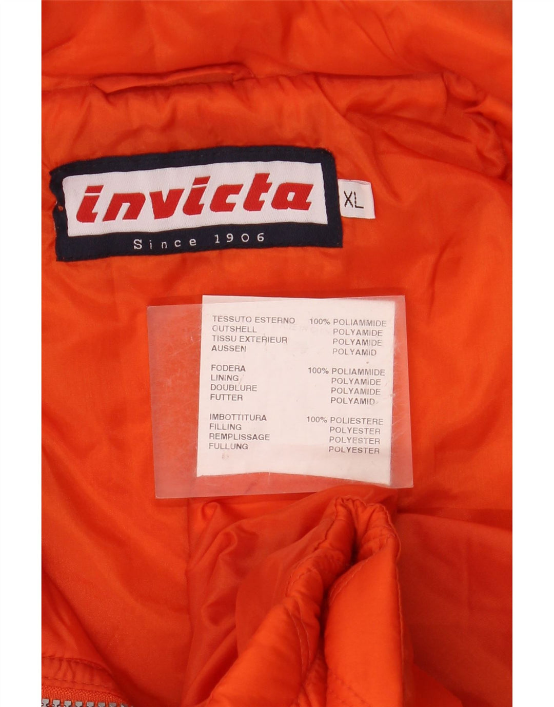 Мужской стеганый жилет INVICTA UK 42 XL оранжевый полиамид