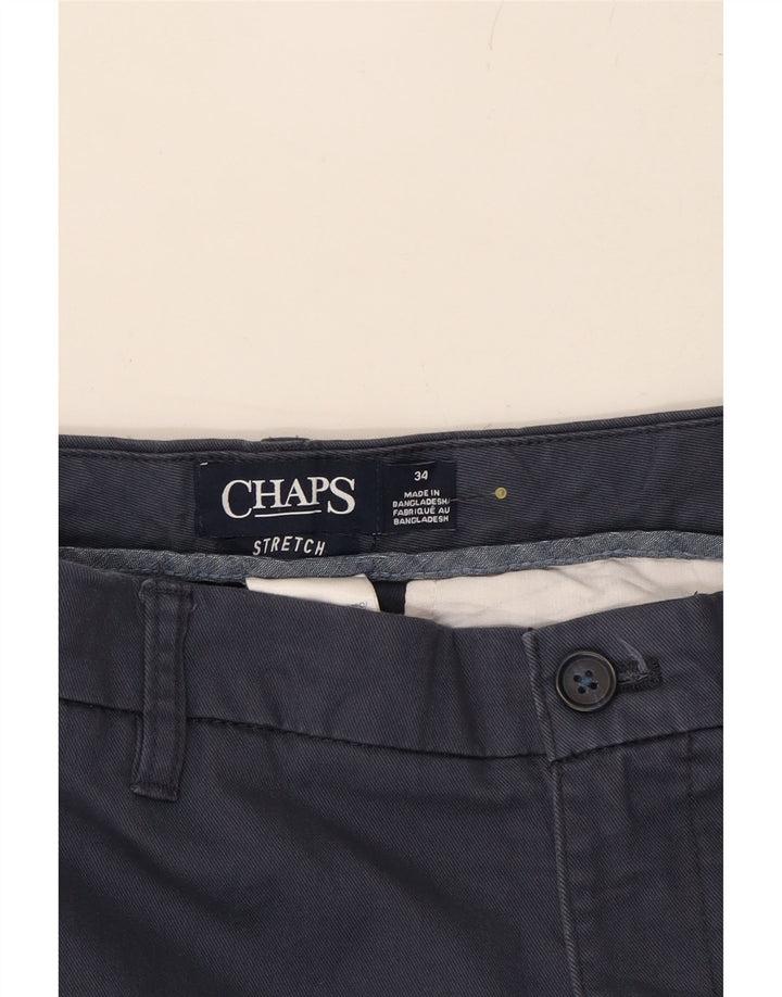 CHAPS Mens Chino Shorts W34 Large  Navy Blue Cotton Vintage Chaps and Second-Hand Chaps from Messina Hembry 