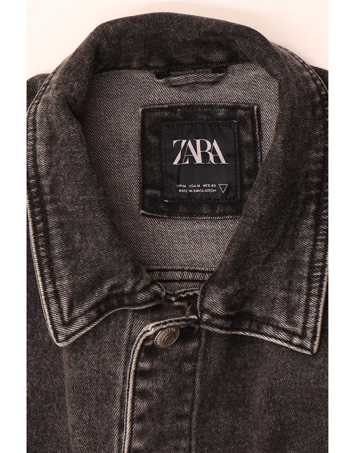 Мужская джинсовая куртка Zara UK 38 средний серый