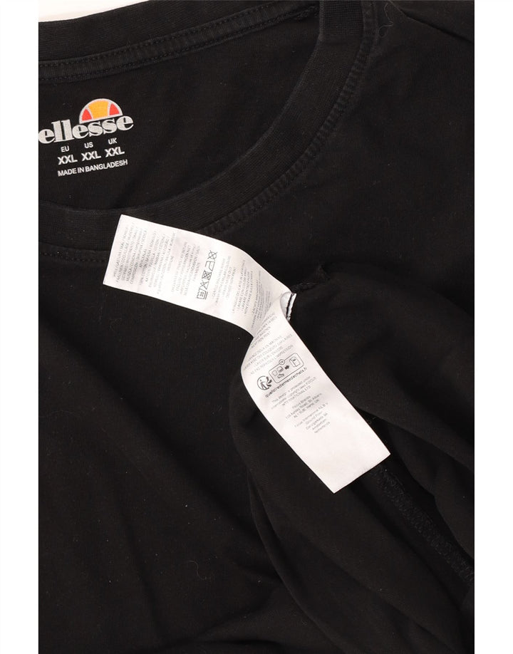 Мужская футболка Ellesse Top 2XL, черный хлопок