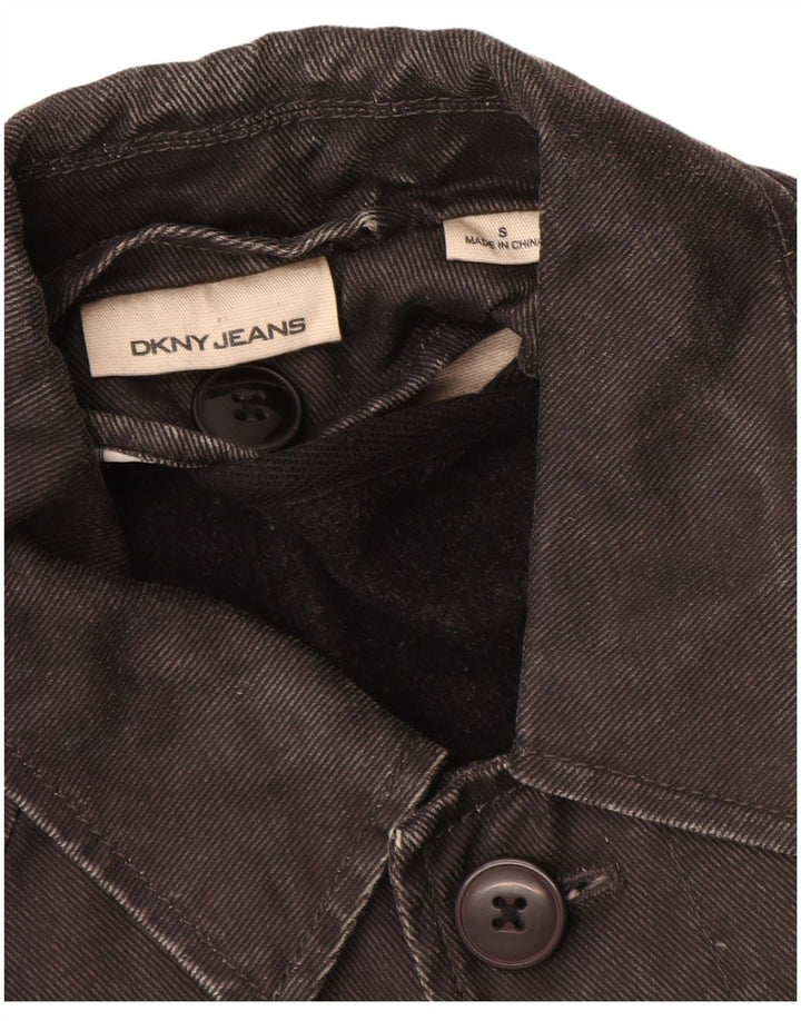 Мужское джинсовое пальто Dkny UK 36 маленькое черное Ramie