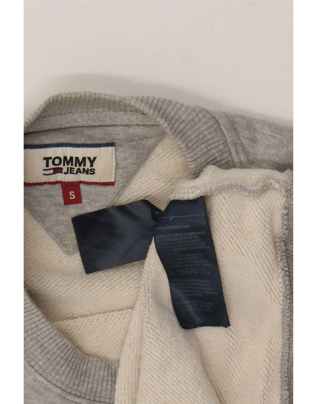 Мужской свитшот Tommy Hilfiger, маленький серый хлопковый джемпер