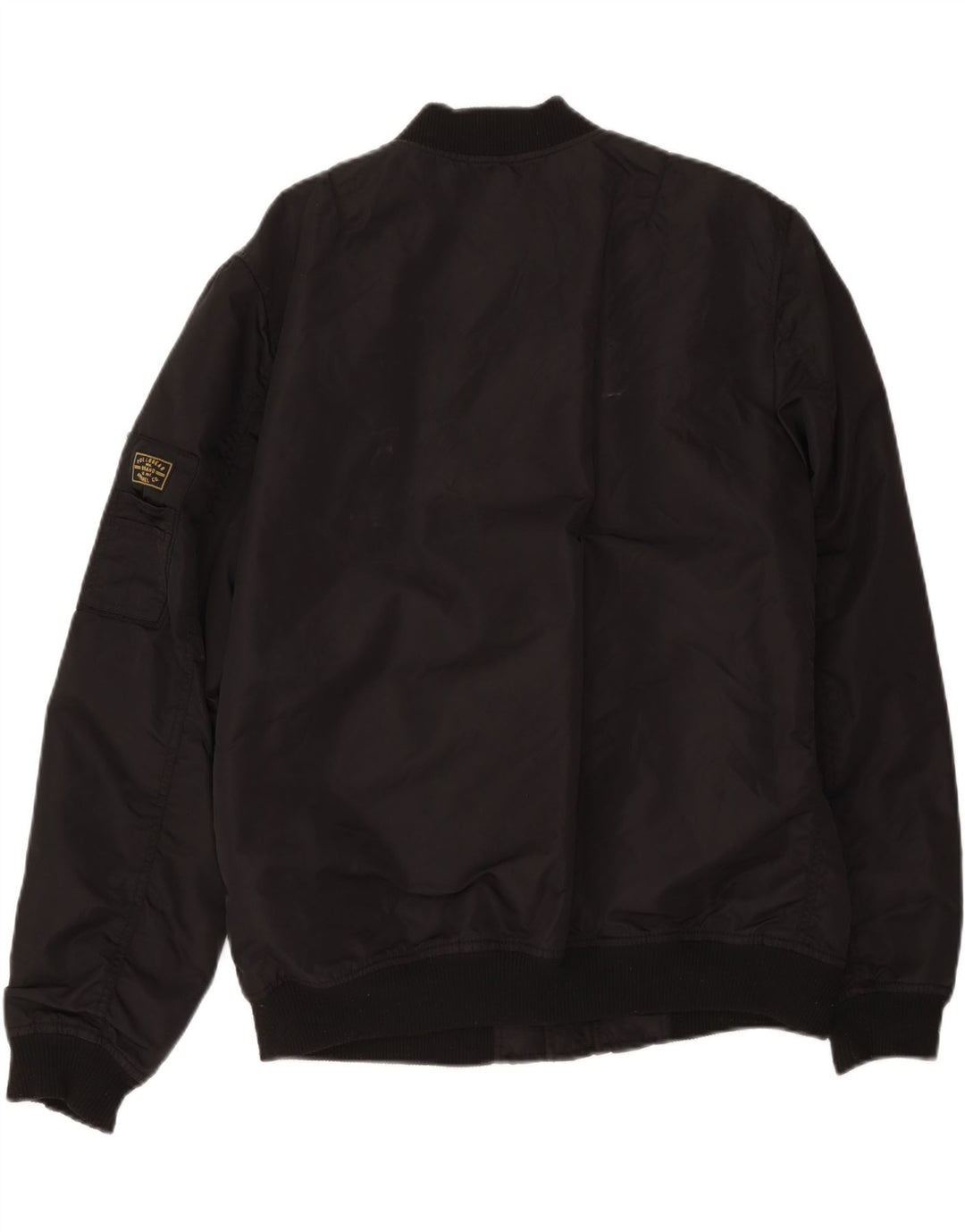 Женский бомбер Pull & Bear UK 18 XL, черный нейлон