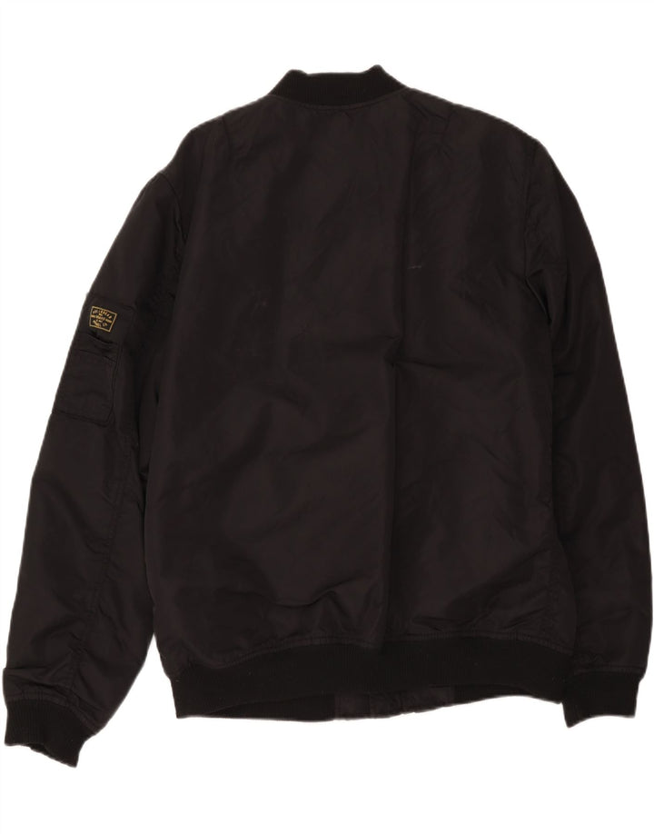 Женский бомбер Pull & Bear UK 18 XL, черный нейлон