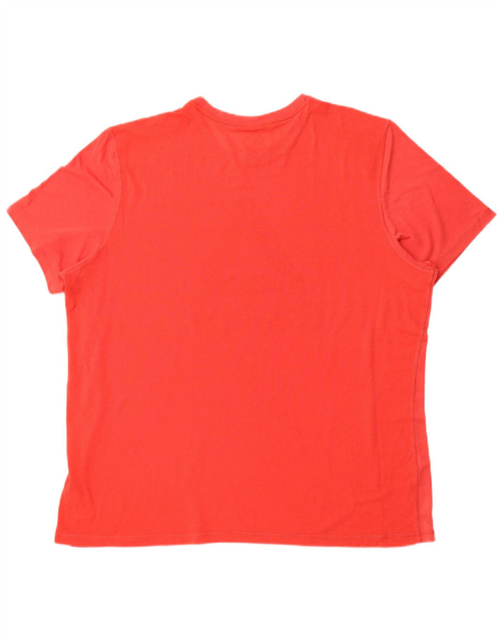 REEBOK Мужская футболка с рисунком Top XL Красный Полиэстер Спорт