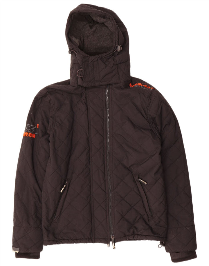 Женская ветровка с графическим рисунком Superdry UK 14, средний черный