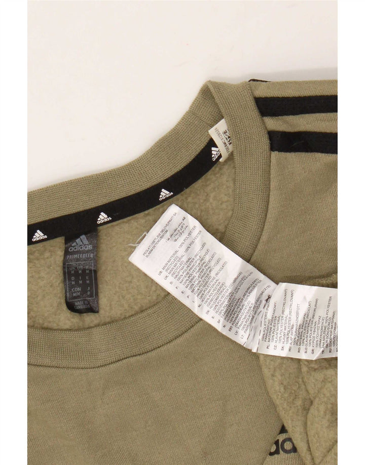 Мужской свитер Adidas Primegreen, джемпер среднего цвета, хаки, полиэстер