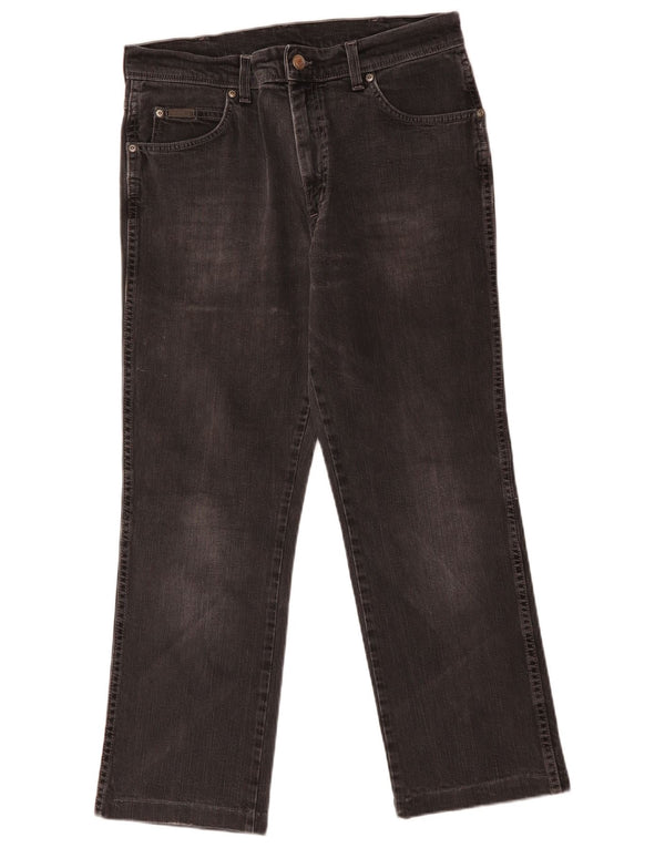 Мужские прямые джинсы Wrangler Texas Stretch W33 L27, черный хлопок