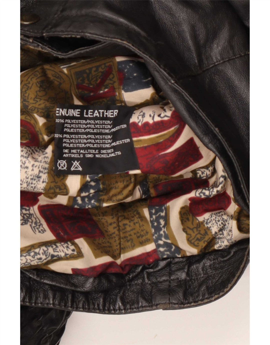 Винтажная мужская кожаная косуха IT 50 Medium Black