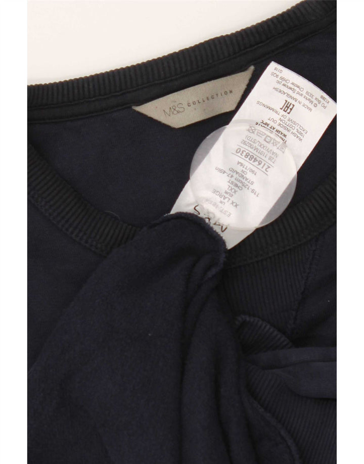Мужской свитер Marks & Spencer 2XL, темно-синий, хлопок