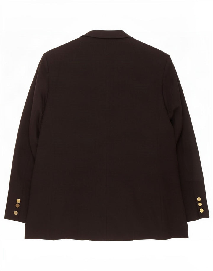 Женский двубортный пиджак Marks & Spencer UK 20 2XL черный