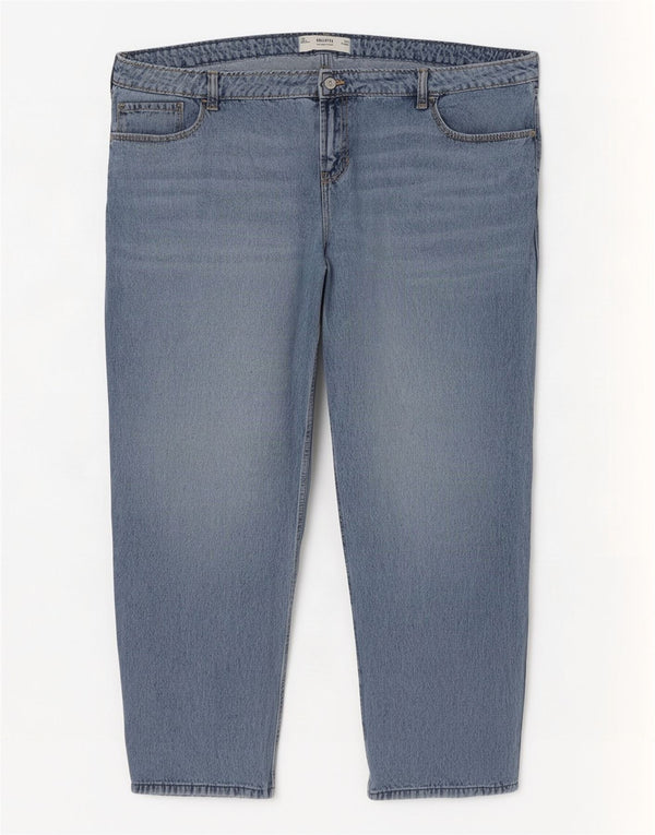 Женские свободные джинсы с низкой талией Hollister, США 20, 3XL, W35, L31, синий хлопок