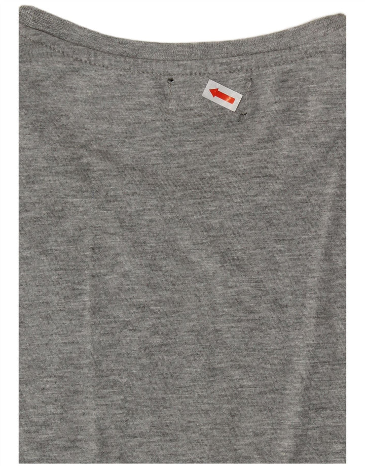 KAPPA Женская футболка с рисунком Top UK 18 XL Серый хлопок