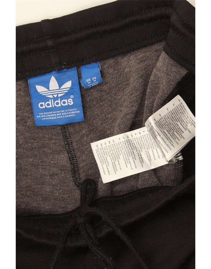 Мужские спортивные брюки Adidas с графическим рисунком, средние черные полиэстер с цветными блоками