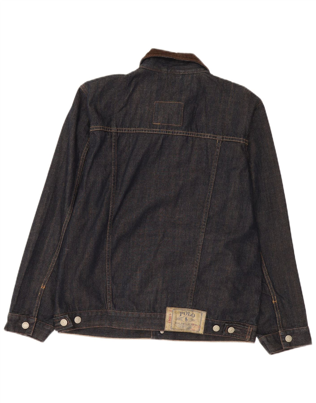 Джинсовая куртка Polo Ralph Lauren для мальчиков 15–16 лет, XL, темно-синяя, хлопковая