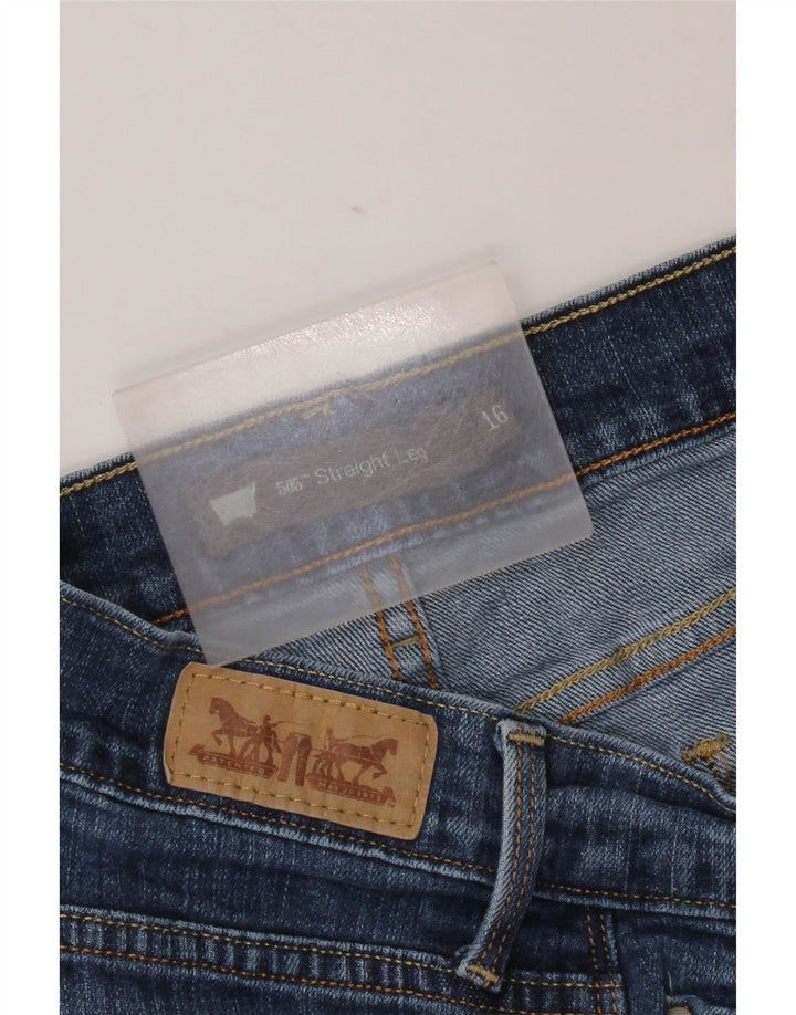 Женские прямые джинсы Levi's 505 США 16 2XL W36 L29 Синие