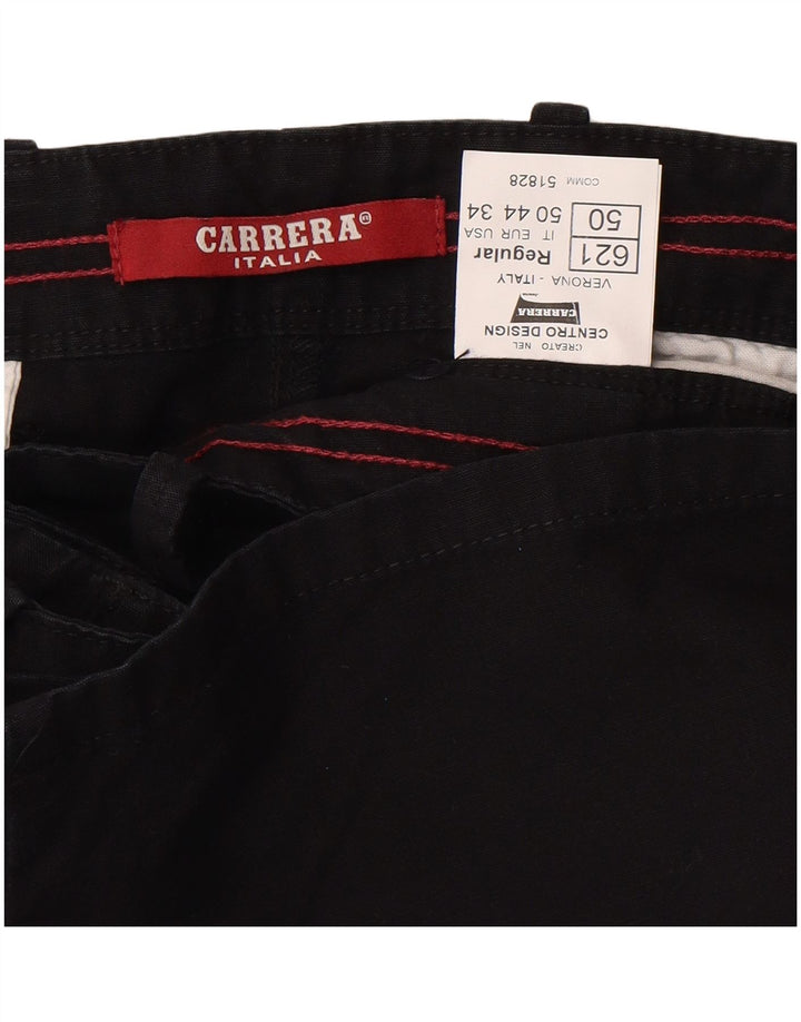 Мужские шорты чинос Carrera W34, большие черные, хлопок