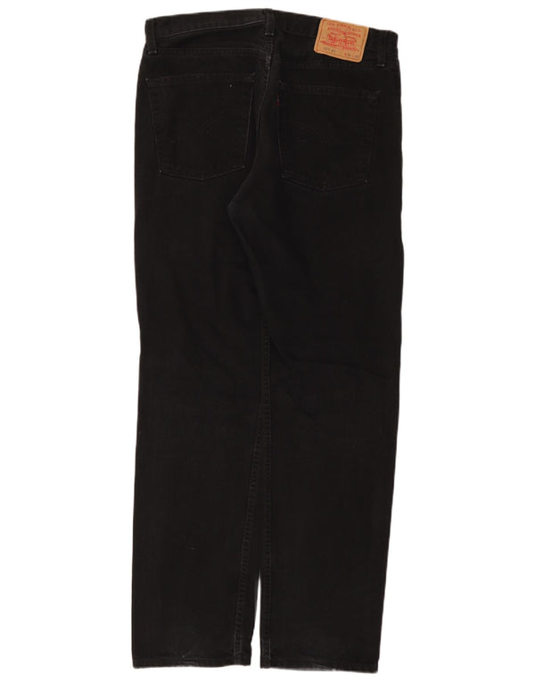 Мужские зауженные джинсы Levi's 521 W34 L32, черный хлопок
