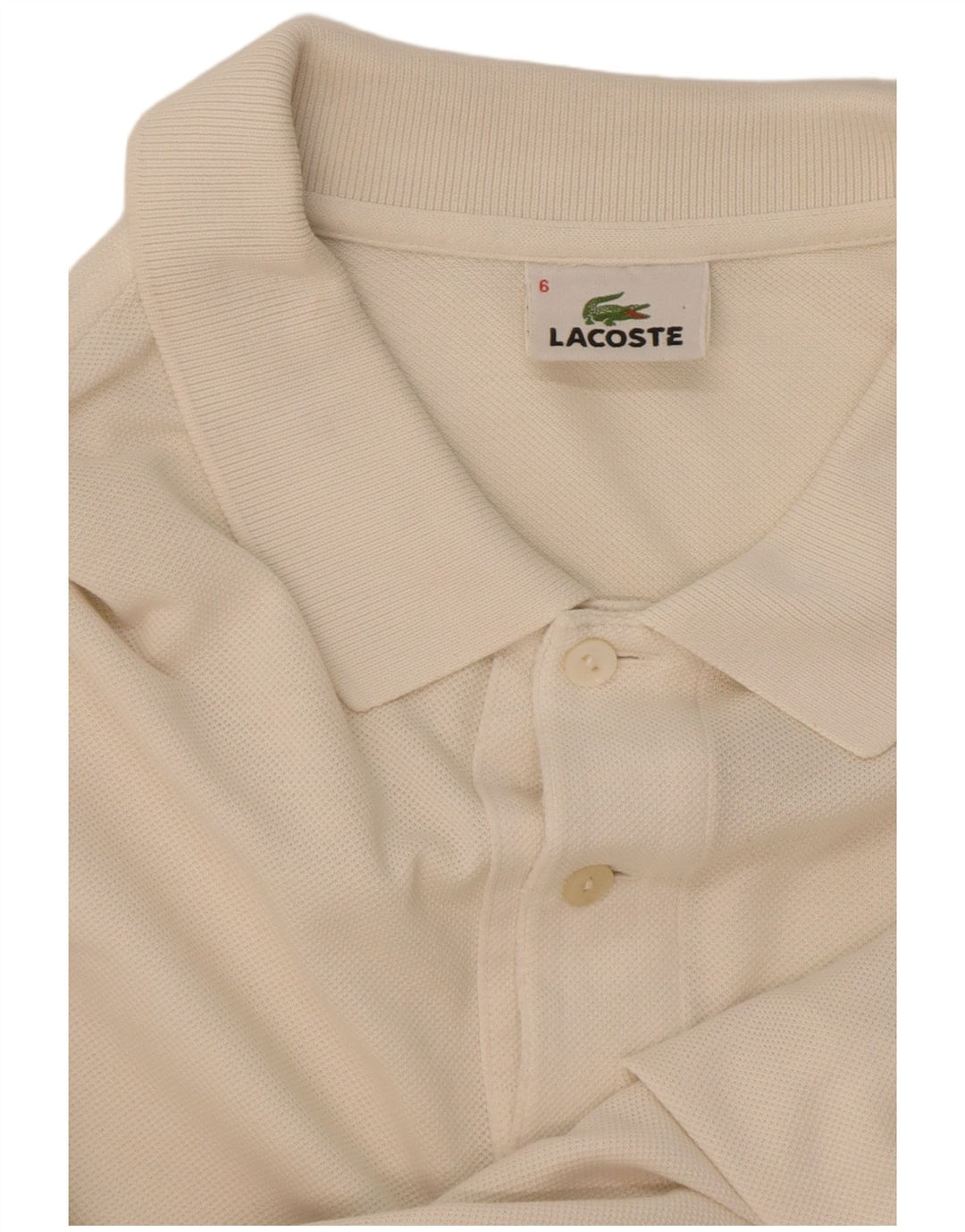 Мужская рубашка-поло Lacoste, размер 6 XL, белая