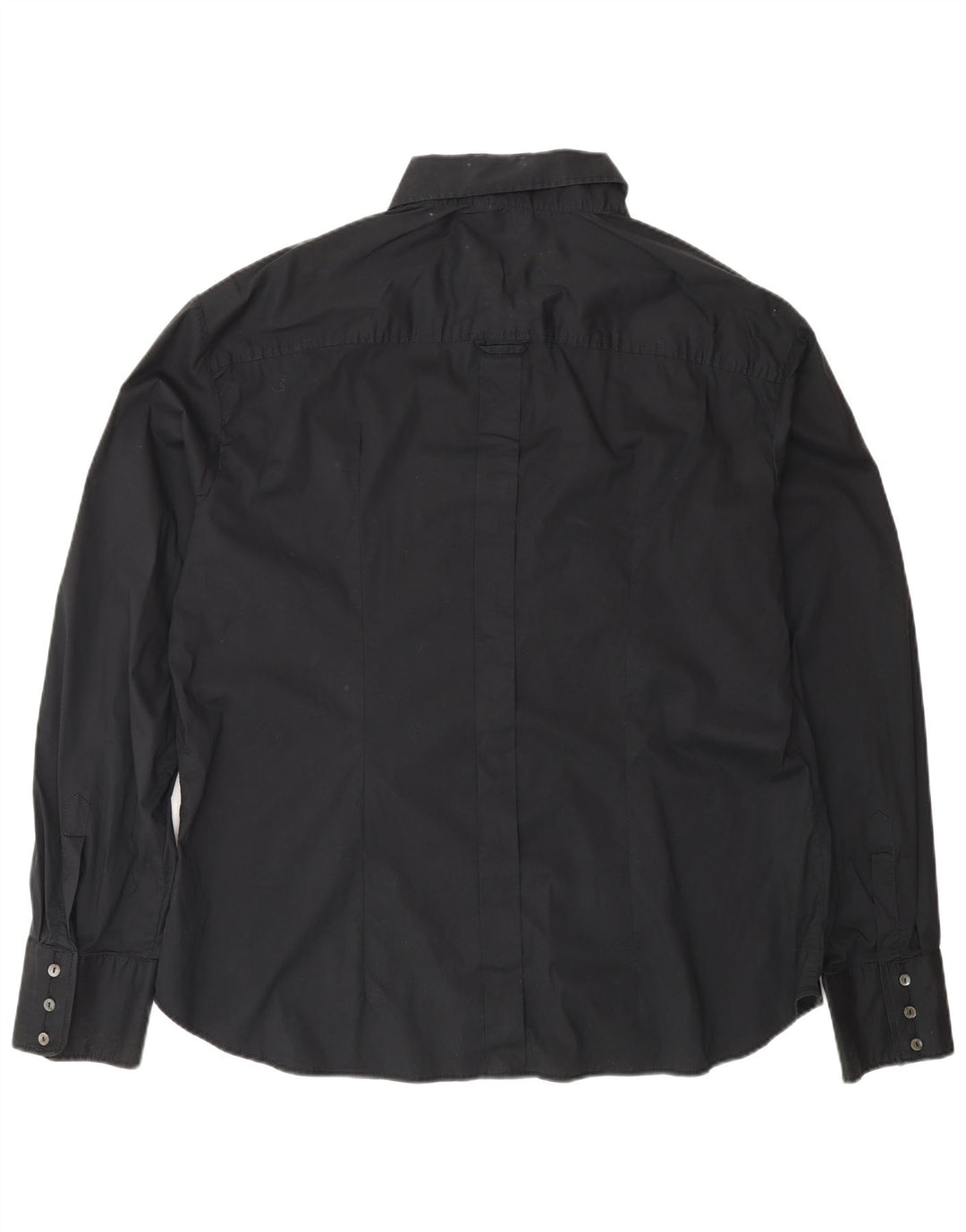 Мужская рубашка Dolce & Gabbana, размер 48, 2XL, черный хлопок