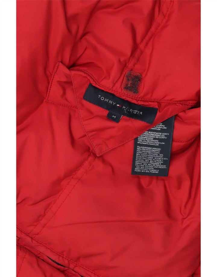 Мужской двусторонний жилет с подкладкой Tommy Hilfiger UK 38, средний красный полиэстер