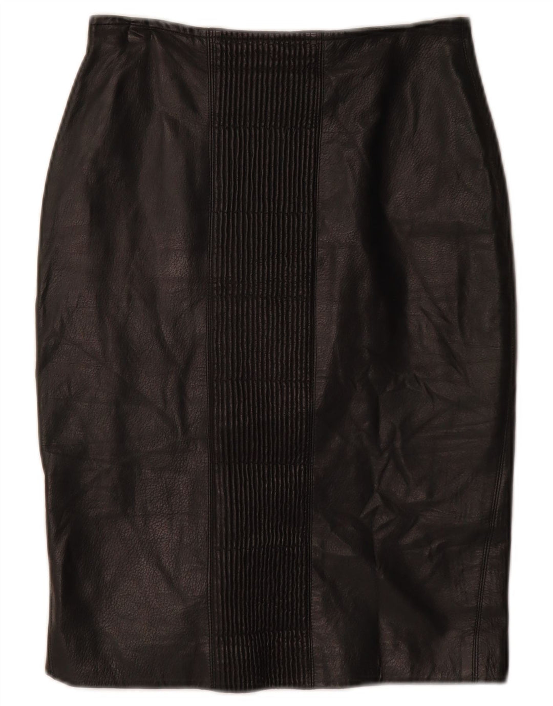 Юбка женская кожаная VINTAGE W26, маленькая, черная