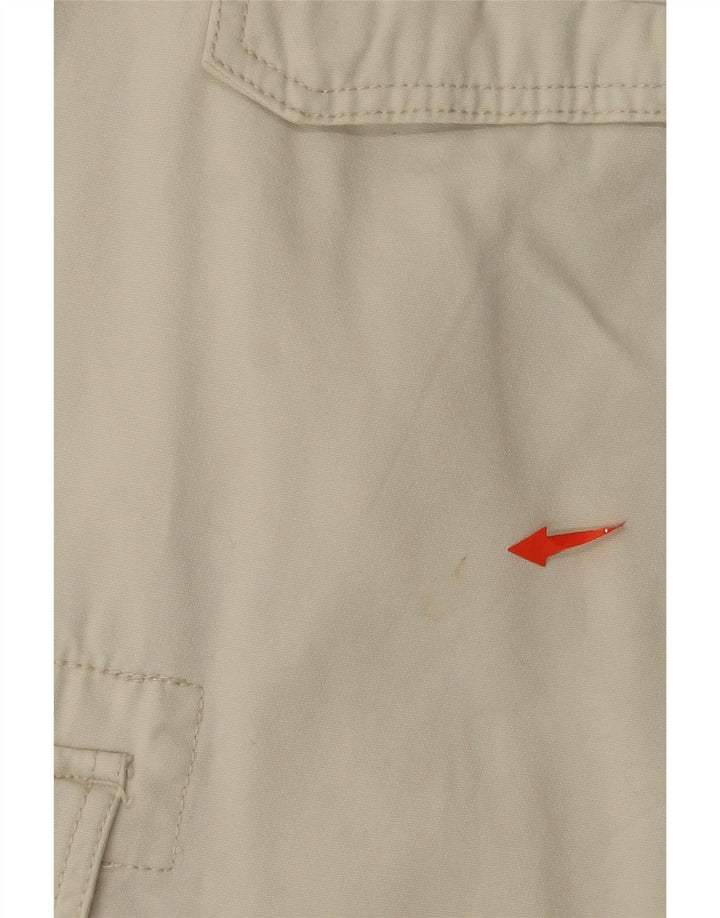 Мужские шорты-карго Fila W34, белый хлопок, большой размер