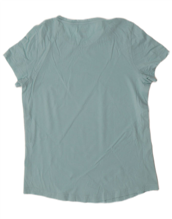 Женская футболка с рисунком PUMA Top UK 12, средний синий, цветной блок