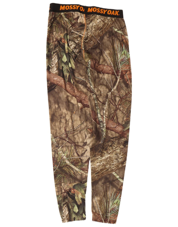 Мужские леггинсы Mossy Oak с рисунком, средний цвет хаки, камуфляжный полиэстер