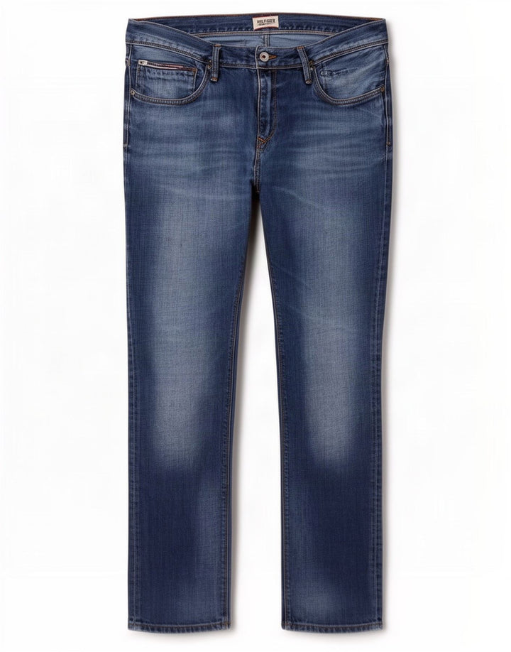 Мужские узкие джинсы Tommy Hilfiger W38 L30 синие