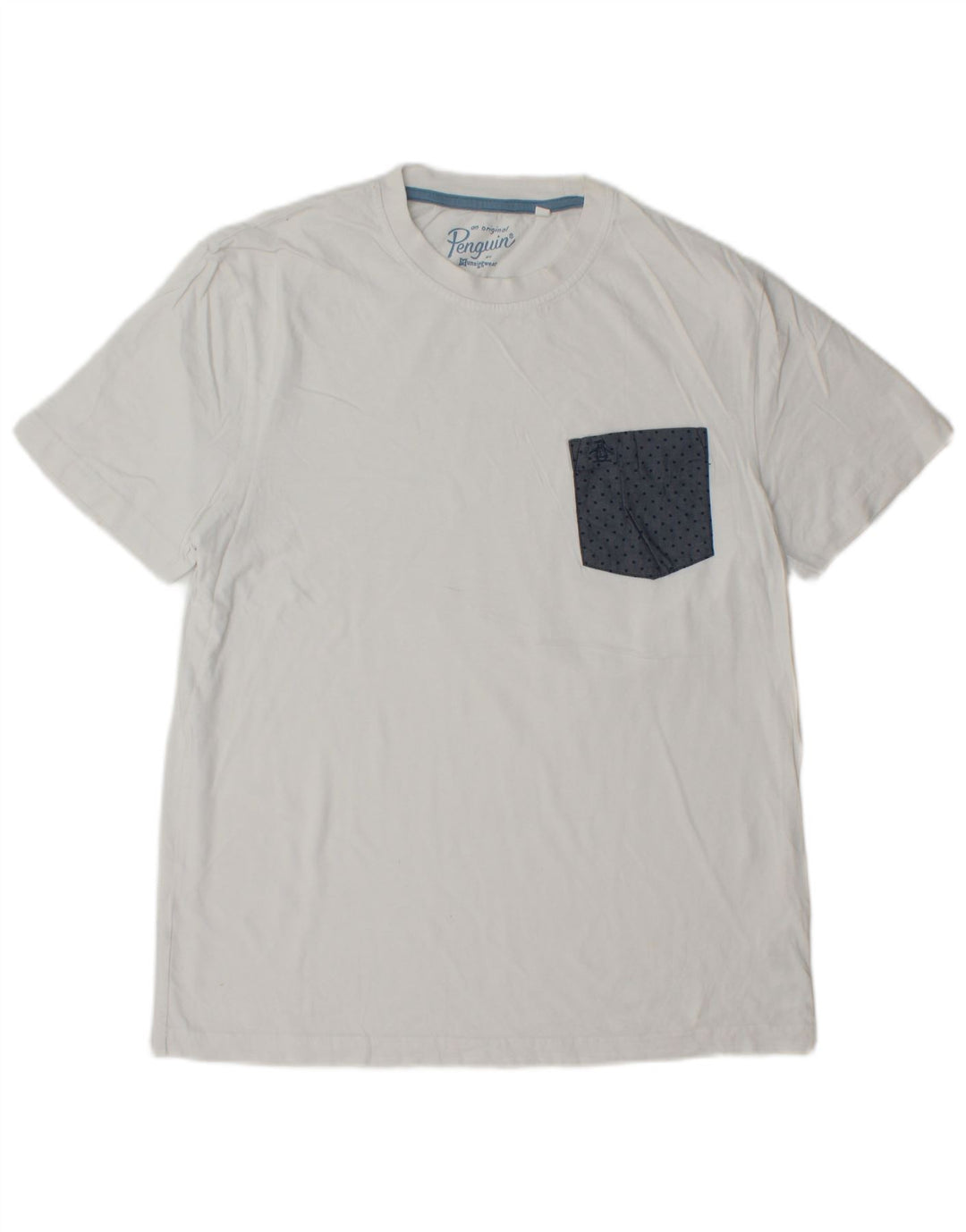 Мужская футболка PENGUIN, большой хлопок в белые пятна