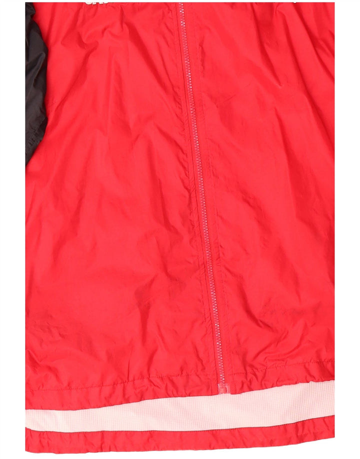 JAKO Mens Graphic Rain Jacket UK 40 Large Red Colourblock