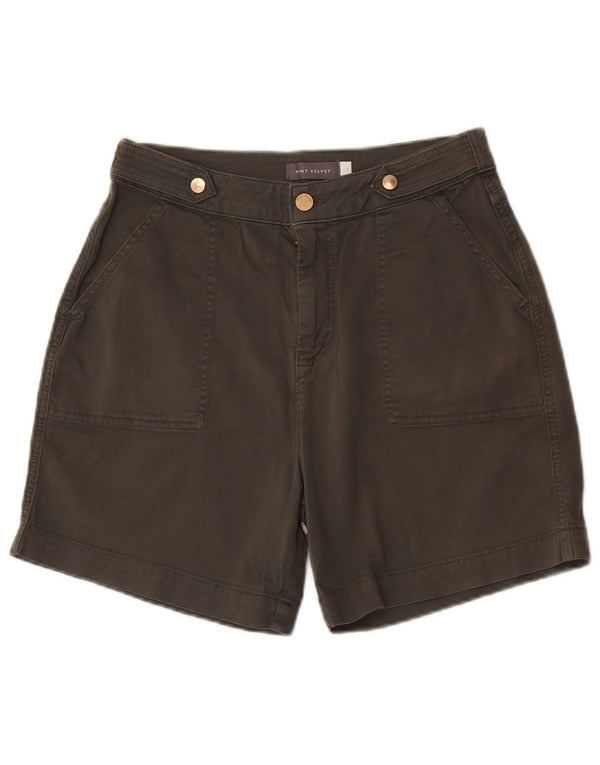 Женские шорты чинос MINT VELVET UK 12 Medium W28 Хаки Хлопок